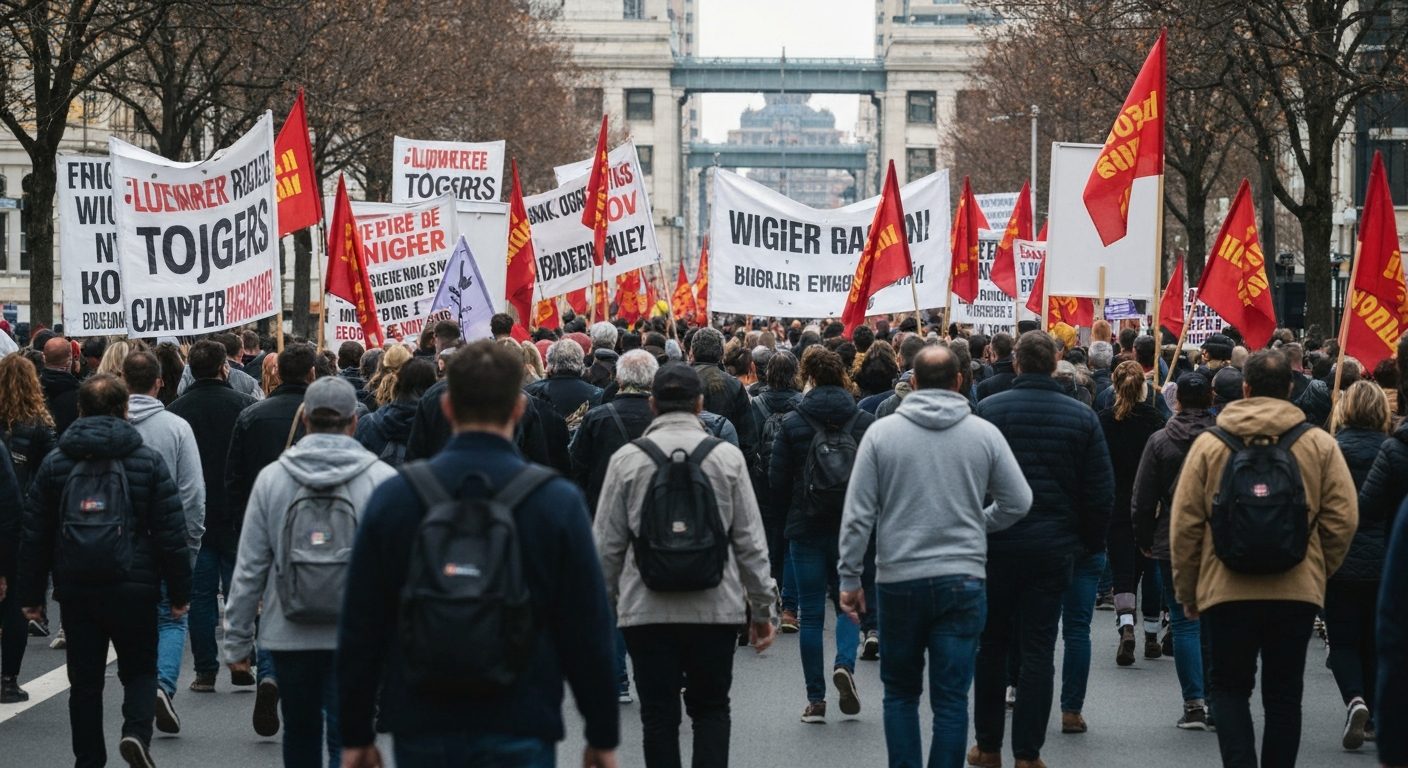 Manifestation pour le pouvoir d'achat et les salaires